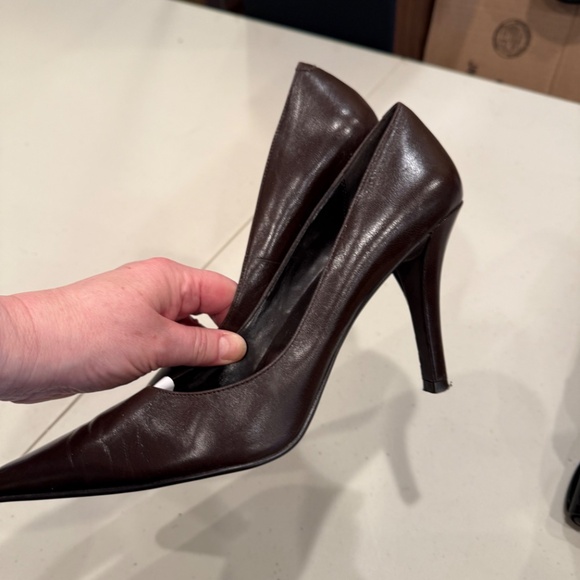 Brown Leather Heels - Picture 3 of 6